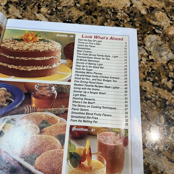 Taste Of Homes Light and Tasty Premiere Issue 2001 Cooking Recipe Magazine - Picture 3 of 5